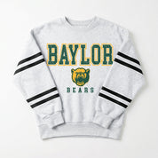 BAYLOR BEARS STADIUM STRIPES STRIPE SLEEVE CREWNECK SWEATSHIRT