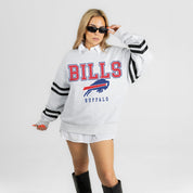 BUFFALO BILLS STADIUM STRIPES STRIPE SLEEVE CREWNECK SWEATSHIRT