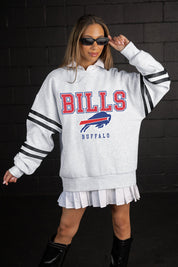 BUFFALO BILLS STADIUM STRIPES STRIPE SLEEVE CREWNECK SWEATSHIRT