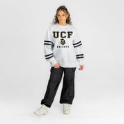 CENTRAL FLORIDA KNIGHTS STADIUM STRIPES STRIPE SLEEVE CREWNECK SWEATSHIRT