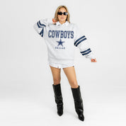 DALLAS COWBOYS STADIUM STRIPES STRIPE SLEEVE CREWNECK SWEATSHIRT