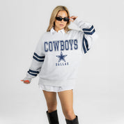 DALLAS COWBOYS STADIUM STRIPES STRIPE SLEEVE CREWNECK SWEATSHIRT