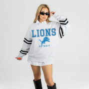 DETROIT LIONS STADIUM STRIPES STRIPE SLEEVE CREWNECK SWEATSHIRT