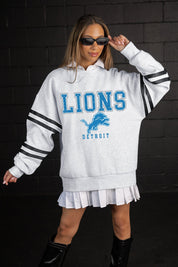 DETROIT LIONS STADIUM STRIPES STRIPE SLEEVE CREWNECK SWEATSHIRT