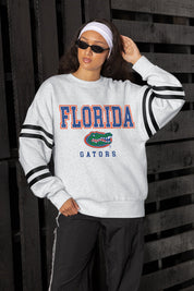 FLORIDA GATORS STADIUM STRIPES STRIPE SLEEVE CREWNECK SWEATSHIRT
