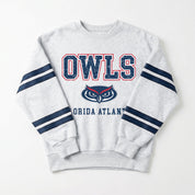 FLORIDA ATLANTIC OWLS STADIUM STRIPES STRIPE SLEEVE CREWNECK SWEATSHIRT