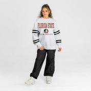 FLORIDA STATE SEMINOLES STADIUM STRIPES STRIPE SLEEVE CREWNECK SWEATSHIRT