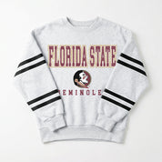 FLORIDA STATE SEMINOLES STADIUM STRIPES STRIPE SLEEVE CREWNECK SWEATSHIRT