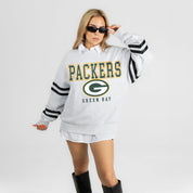 GREEN BAY PACKERS STADIUM STRIPES STRIPE SLEEVE CREWNECK SWEATSHIRT