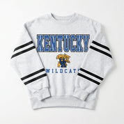 KENTUCKY WILDCATS STADIUM STRIPES STRIPE SLEEVE CREWNECK SWEATSHIRT