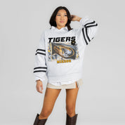 MISSOURI TIGERS OFF THE GRID STRIPE SLEEVE CREWNECK SWEATSHIRT
