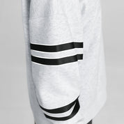 MINNESOTA VIKINGS OFF THE GRID STRIPE SLEEVE CREWNECK SWEATSHIRT