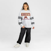MINNESOTA GOLDEN GOPHERS STADIUM STRIPES STRIPE SLEEVE CREWNECK SWEATSHIRT