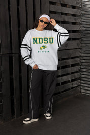 NORTH DAKOTA STATE BISON STADIUM STRIPES STRIPE SLEEVE CREWNECK SWEATSHIRT