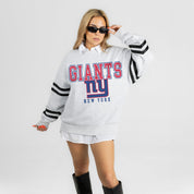 NEW YORK GIANTS STADIUM STRIPES STRIPE SLEEVE CREWNECK SWEATSHIRT