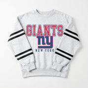NEW YORK GIANTS STADIUM STRIPES STRIPE SLEEVE CREWNECK SWEATSHIRT