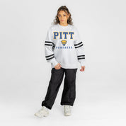 PITTSBURGH PANTHERS STADIUM STRIPES STRIPE SLEEVE CREWNECK SWEATSHIRT