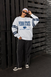 PENN STATE NITTANY LIONS STADIUM STRIPES STRIPE SLEEVE CREWNECK SWEATSHIRT
