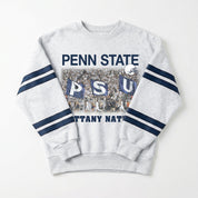 PENN STATE NITTANY LIONS OFF THE GRID STRIPE SLEEVE CREWNECK SWEATSHIRT