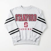 STANFORD CARDINAL STADIUM STRIPES STRIPE SLEEVE CREWNECK SWEATSHIRT