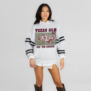 TEXAS A&M AGGIES OFF THE GRID STRIPE SLEEVE CREWNECK SWEATSHIRT
