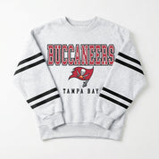 TAMPA BAY BUCCANEERS STADIUM STRIPES STRIPE SLEEVE CREWNECK SWEATSHIRT