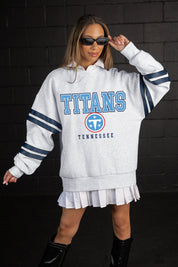 TENNESSEE TITANS STADIUM STRIPES STRIPE SLEEVE CREWNECK SWEATSHIRT