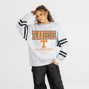 TENNESSEE VOLUNTEERS STADIUM STRIPES STRIPE SLEEVE CREWNECK SWEATSHIRT