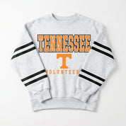 TENNESSEE VOLUNTEERS STADIUM STRIPES STRIPE SLEEVE CREWNECK SWEATSHIRT