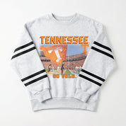 TENNESSEE VOLUNTEERS OFF THE GRID STRIPE SLEEVE CREWNECK SWEATSHIRT