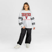 TEXAS TECH RED RAIDERS STADIUM STRIPES STRIPE SLEEVE CREWNECK SWEATSHIRT