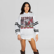 GEORGIA BULLDOGS OFF THE GRID STRIPE SLEEVE CREWNECK SWEATSHIRT