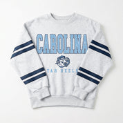 NORTH CAROLINA TAR HEELS STADIUM STRIPES STRIPE SLEEVE CREWNECK SWEATSHIRT