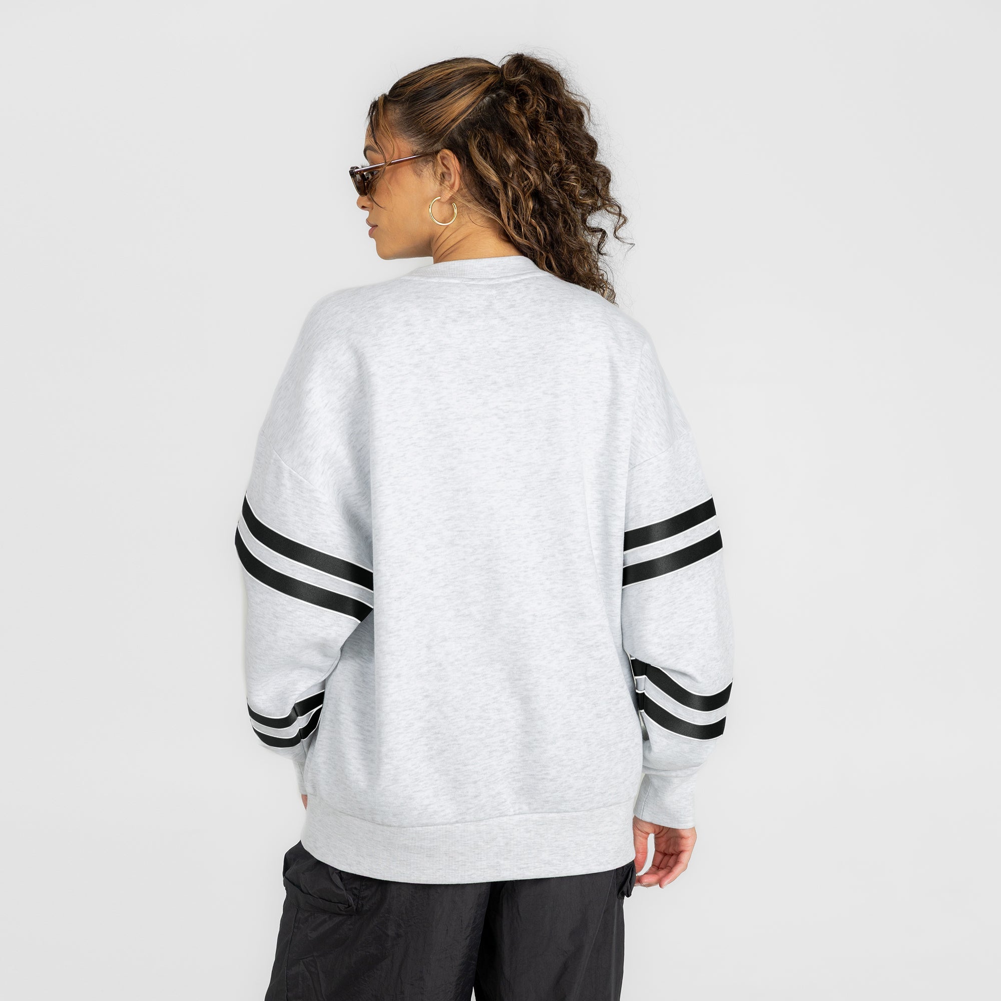 WAKE FOREST DEMON DEACONS STADIUM STRIPES STRIPE SLEEVE CREWNECK SWEATSHIRT
