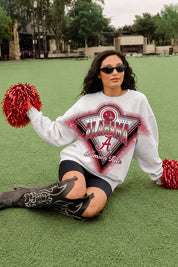 ALABAMA CRIMSON TIDE CHASING VICTORY RHINESTONE SPRAY PREMIUM CREWNECK SWEATSHIRT