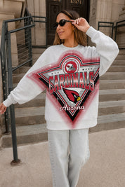 ARIZONA CARDINALS CHASING VICTORY RHINESTONE SPRAY PREMIUM CREWNECK SWEATSHIRT