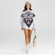 AUBURN TIGERS CHASING VICTORY RHINESTONE SPRAY PREMIUM CREWNECK SWEATSHIRT