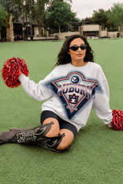 AUBURN TIGERS CHASING VICTORY RHINESTONE SPRAY PREMIUM CREWNECK SWEATSHIRT