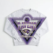 BALTIMORE RAVENS CHASING VICTORY RHINESTONE SPRAY PREMIUM CREWNECK SWEATSHIRT