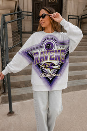 BALTIMORE RAVENS CHASING VICTORY RHINESTONE SPRAY PREMIUM CREWNECK SWEATSHIRT