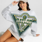 BAYLOR BEARS CHASING VICTORY RHINESTONE SPRAY PREMIUM CREWNECK SWEATSHIRT