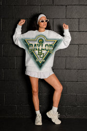 BAYLOR BEARS CHASING VICTORY RHINESTONE SPRAY PREMIUM CREWNECK SWEATSHIRT