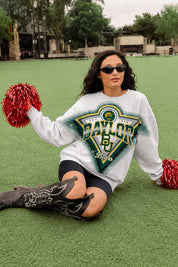 BAYLOR BEARS CHASING VICTORY RHINESTONE SPRAY PREMIUM CREWNECK SWEATSHIRT