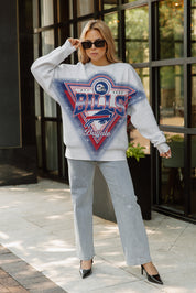 BUFFALO BILLS CHASING VICTORY RHINESTONE SPRAY PREMIUM CREWNECK SWEATSHIRT