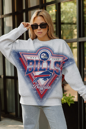 BUFFALO BILLS CHASING VICTORY RHINESTONE SPRAY PREMIUM CREWNECK SWEATSHIRT