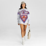 CLEMSON TIGERS CHASING VICTORY RHINESTONE SPRAY PREMIUM CREWNECK SWEATSHIRT