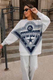 DALLAS COWBOYS CHASING VICTORY RHINESTONE SPRAY PREMIUM CREWNECK SWEATSHIRT