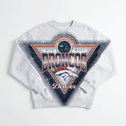 DENVER BRONCOS CHASING VICTORY RHINESTONE SPRAY PREMIUM CREWNECK SWEATSHIRT