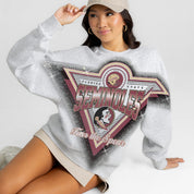 FLORIDA STATE SEMINOLES CHASING VICTORY RHINESTONE SPRAY PREMIUM CREWNECK SWEATSHIRT