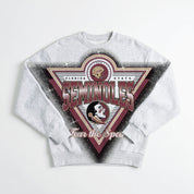 FLORIDA STATE SEMINOLES CHASING VICTORY RHINESTONE SPRAY PREMIUM CREWNECK SWEATSHIRT